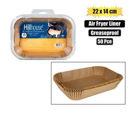 AIR FRYER LINERS 22x14x4cm RECT 50PC_0