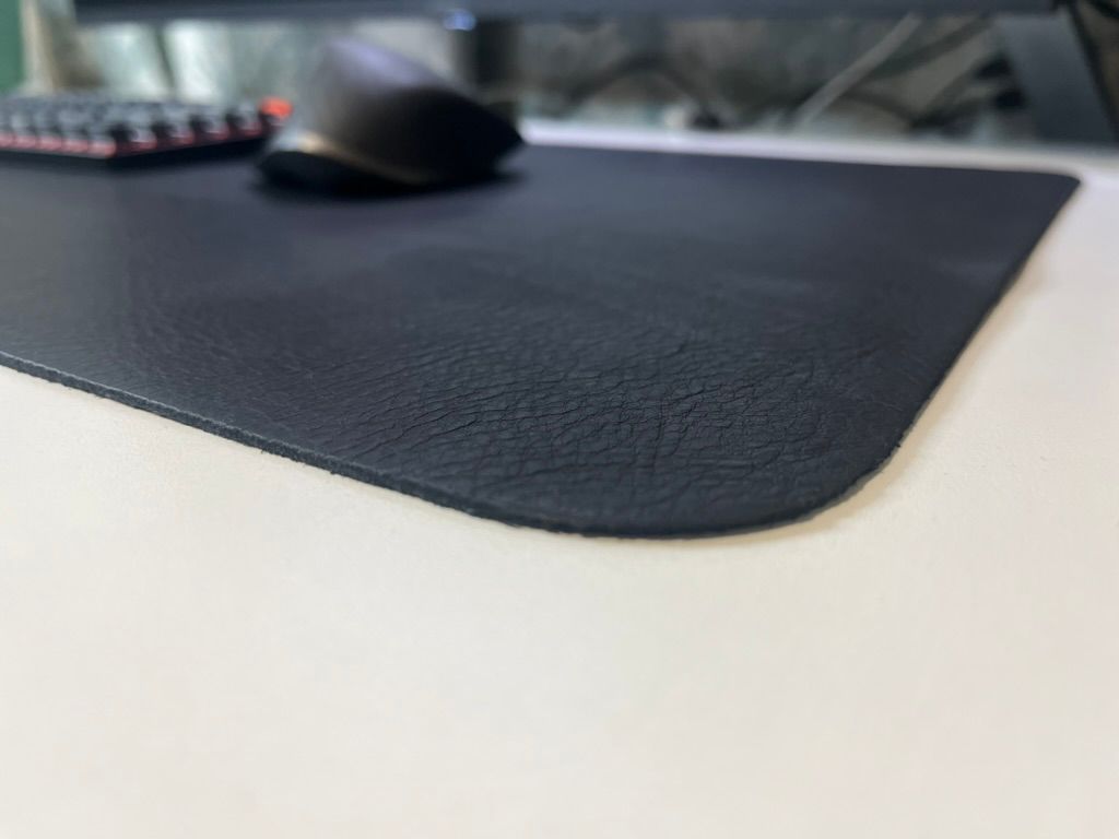 Large Leather Desk Mat - Black_1