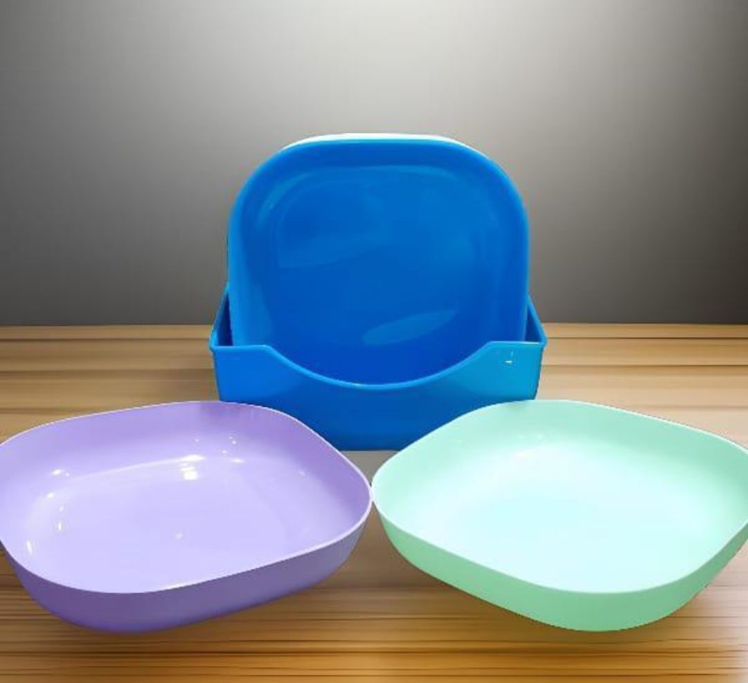 10 pcs colorful plates with stand _2