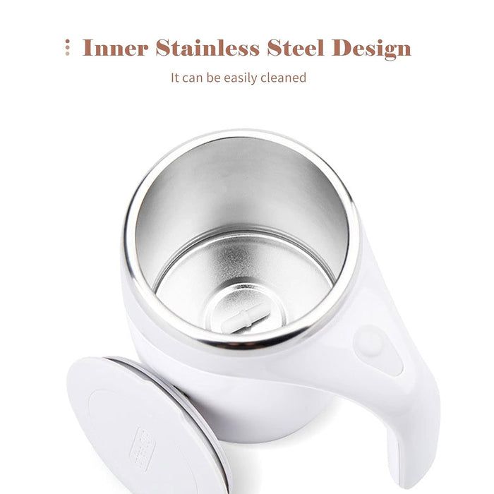 Stirring Coffee Mug | Magnetic Stirring Coffee Cup | Stainless Steel _5