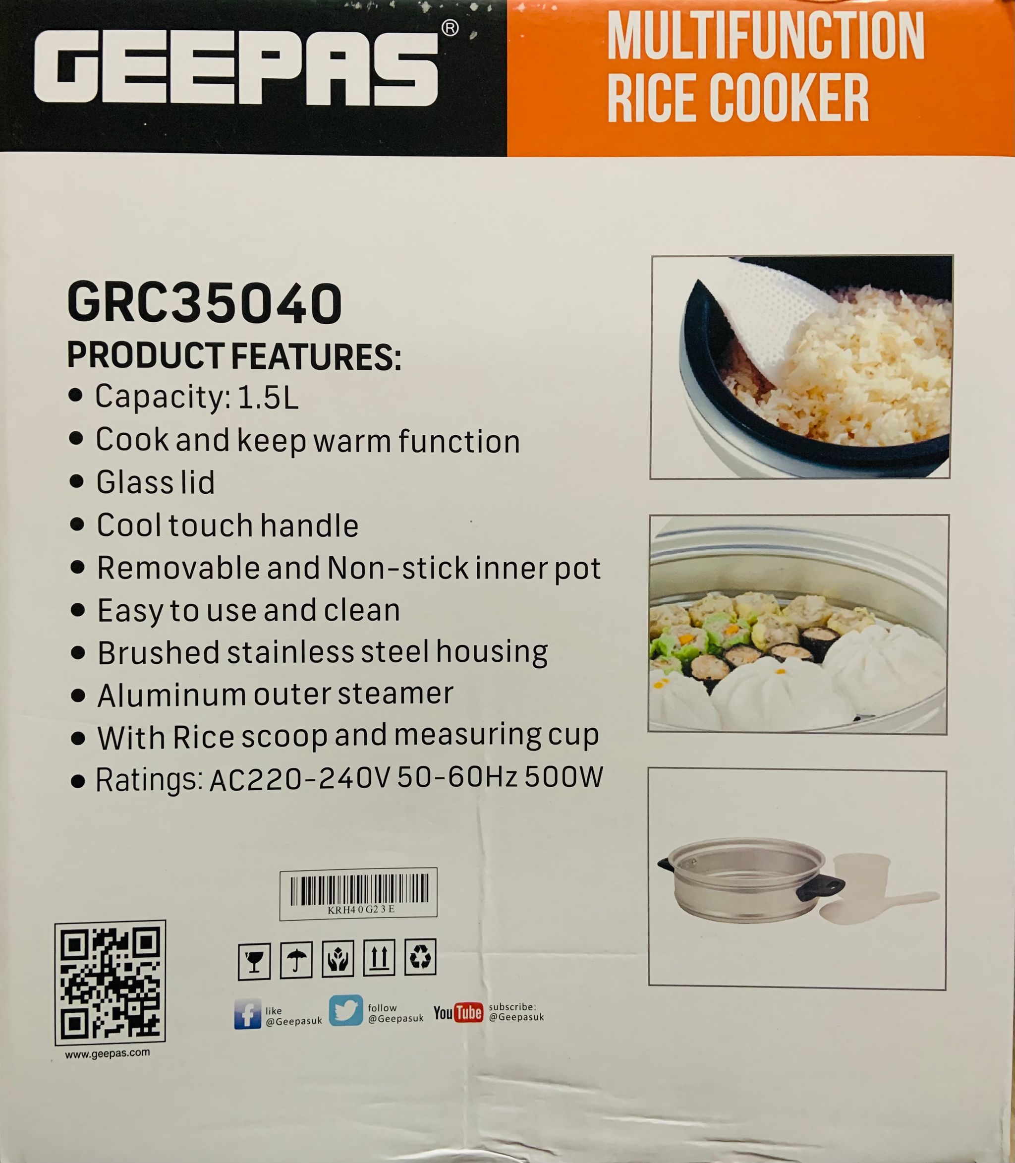 GEEPAS RICE COOKER_1