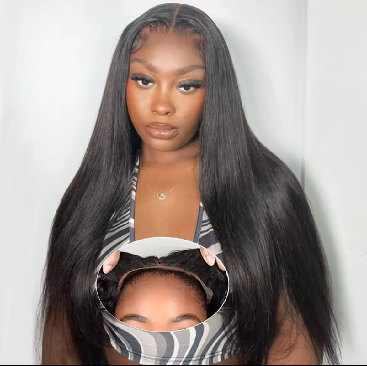 Wig glueless straight / body waves / deep waves _1