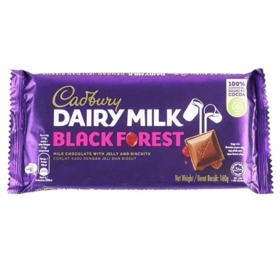 Cadbury Dairy Milk Black Forest Chocolate Slab with Jelly & Biscuit_0