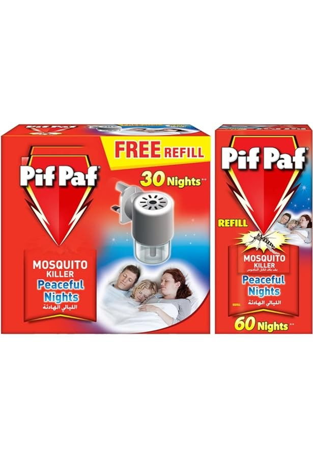 Pif Paf Peaceful Nights Mosquito Killer Device with Free Refill_0