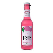 Freez Mix Carbonated Drink Glass Bottle Strawberry Flavor_0