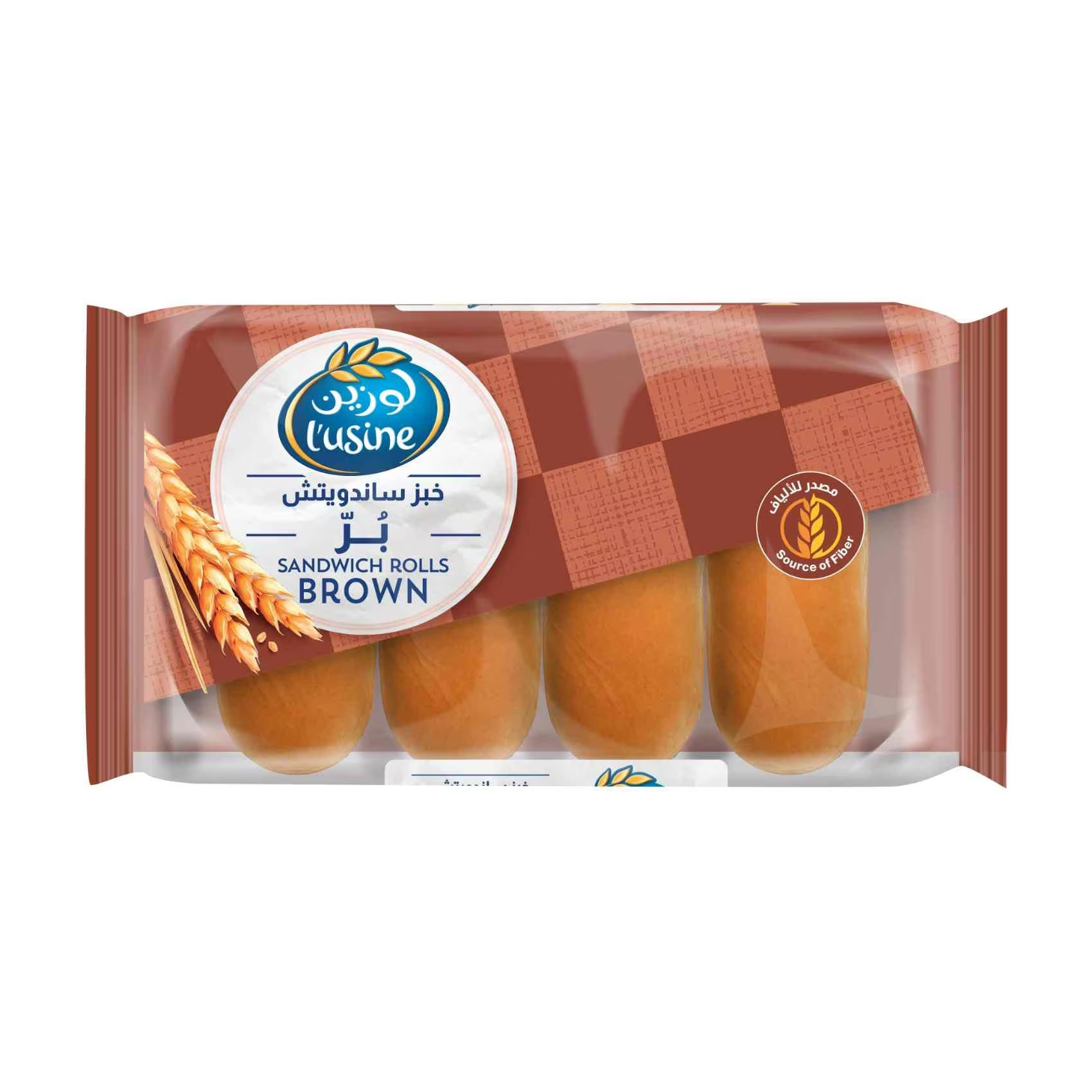 L usine Brown Sandwich Rolls (4 Pieces)_0