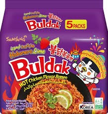 Samyang Buldak Instant Ramen Noodles Hot Chicken & Habanero Lime Flavor_0