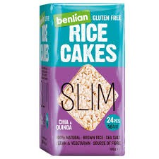 Benlian Food Slim Rice Cakes with Chia & Quinoa - gluten free  vegan_0