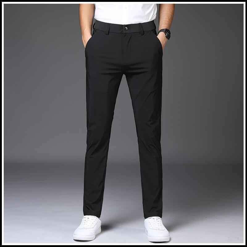 Straight Thin Trousers_0