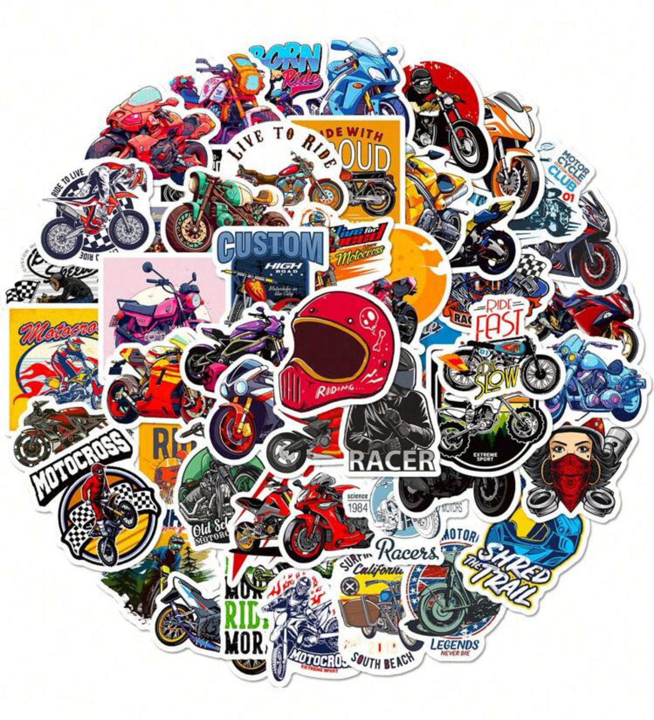 Autocollant Sticker - Moto_0