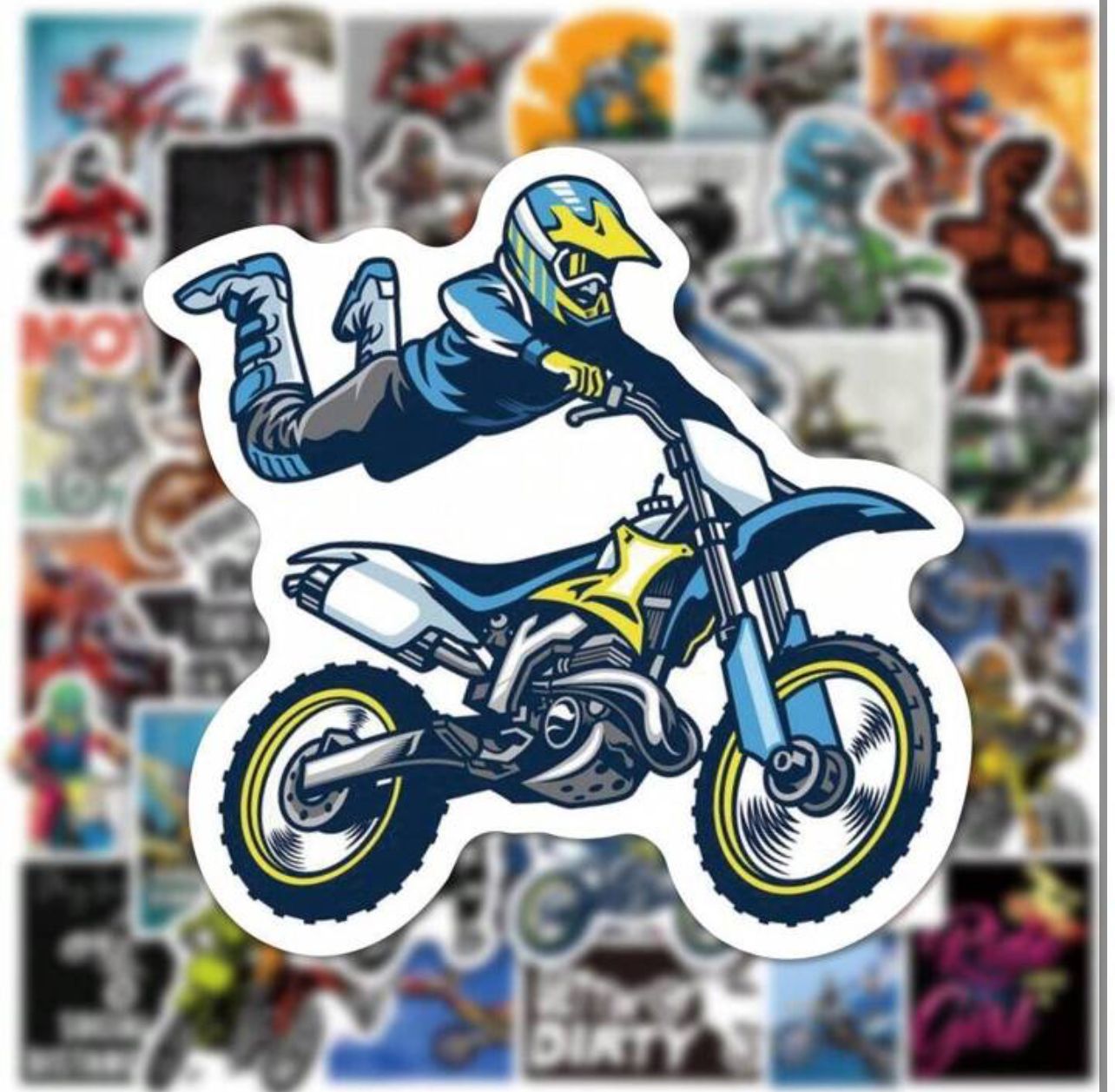 Autocollant Sticker - Moto Cross_2