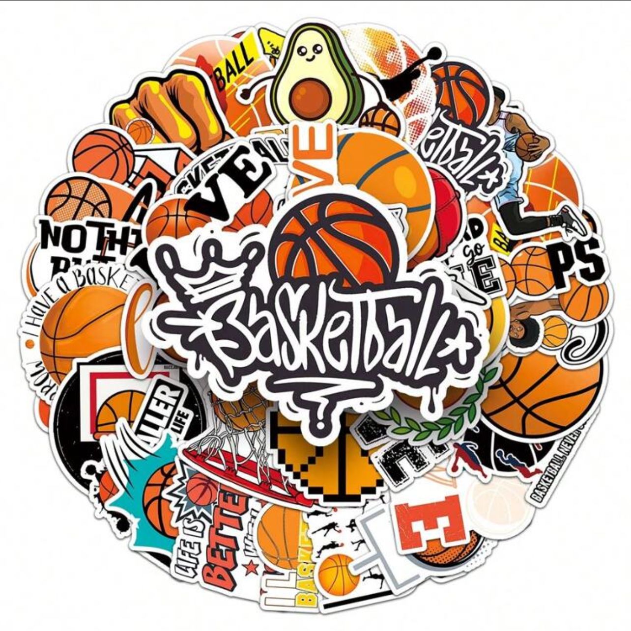 Autocollant Sticker - BasketBall_1