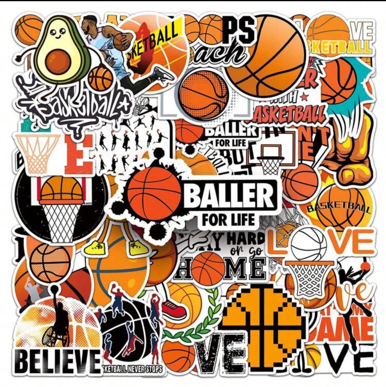 Autocollant Sticker - BasketBall_0