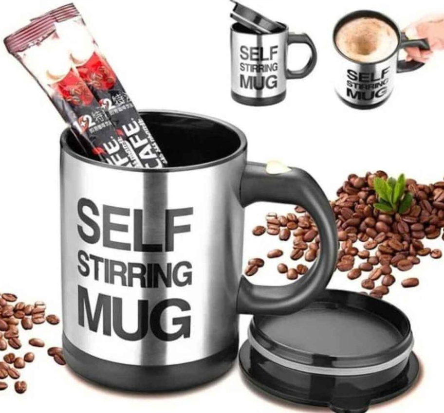 Ceso, 400ML STAINLESS STEEL AUTOMATIC SELF STIRRING MUG_1