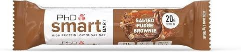 PhD Smart Salted Fudge Brownie 20g Protein Bar - low sugar  palm oil free_0