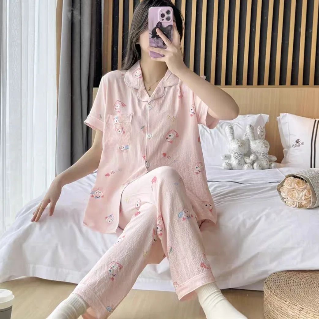 Pink pajama Korean style_0