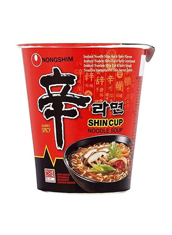 Nongshim Shin Instant Soup Noodle Cup Hot & Spicy Flavor_0