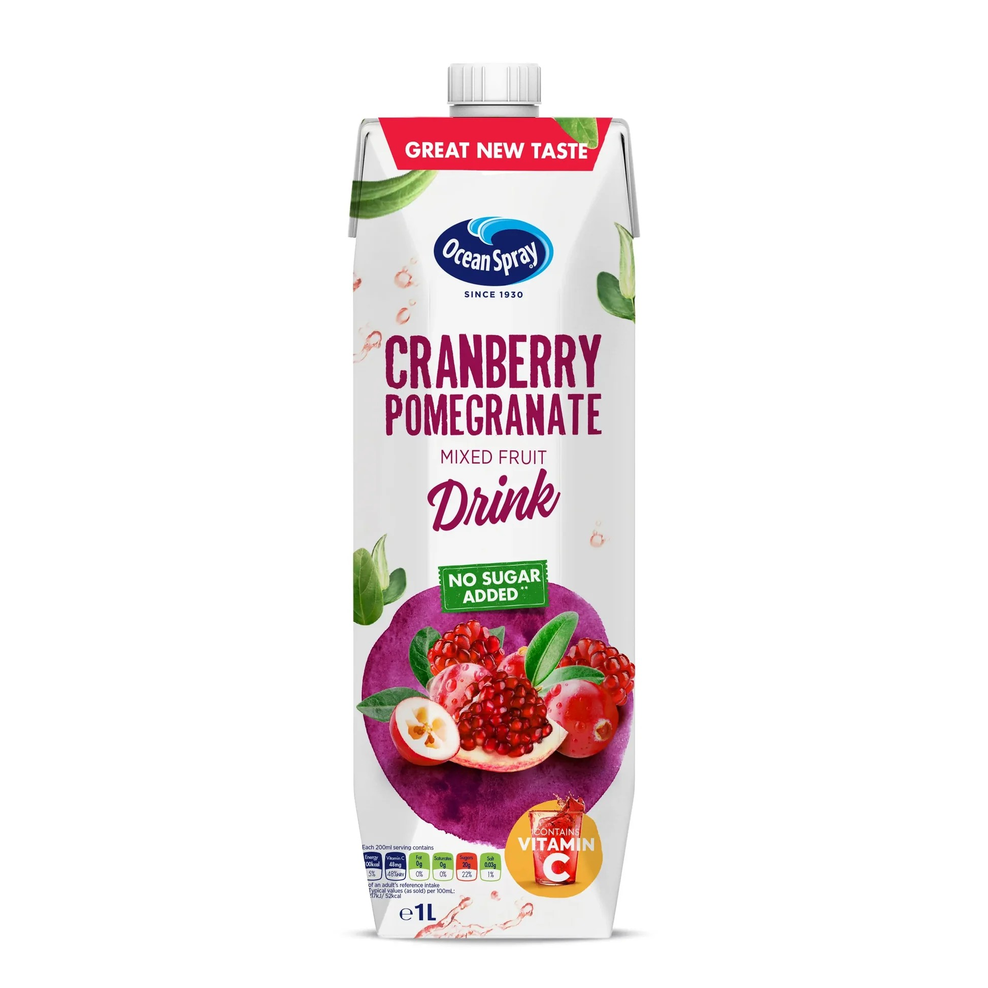 Ocean Spray Long Life Cranberry & Pomegranate Juice - artificial colors free  artificial flavorings free  artificial sweeteners free_0