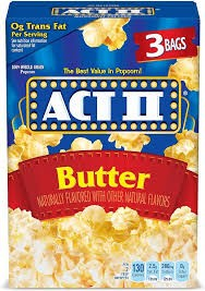 Act II Microwavable Light Butter Popcorn (3 Bags)_0