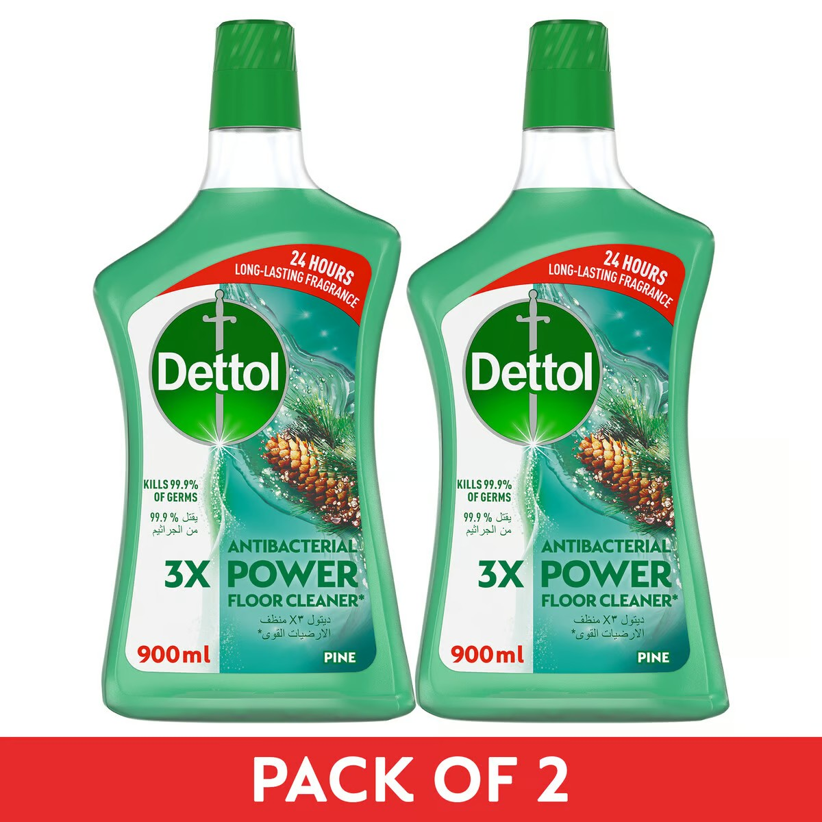 Dettol Antibacterial Power Floor Cleaner Pine Scent (Special Offer)_0