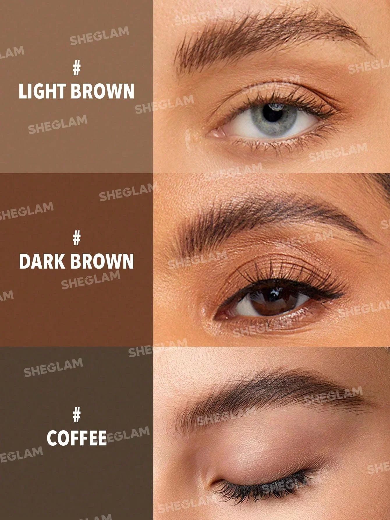 SHEGLAM Dual-Ended Fine Eyebrow Pencil - Dark Brown_2