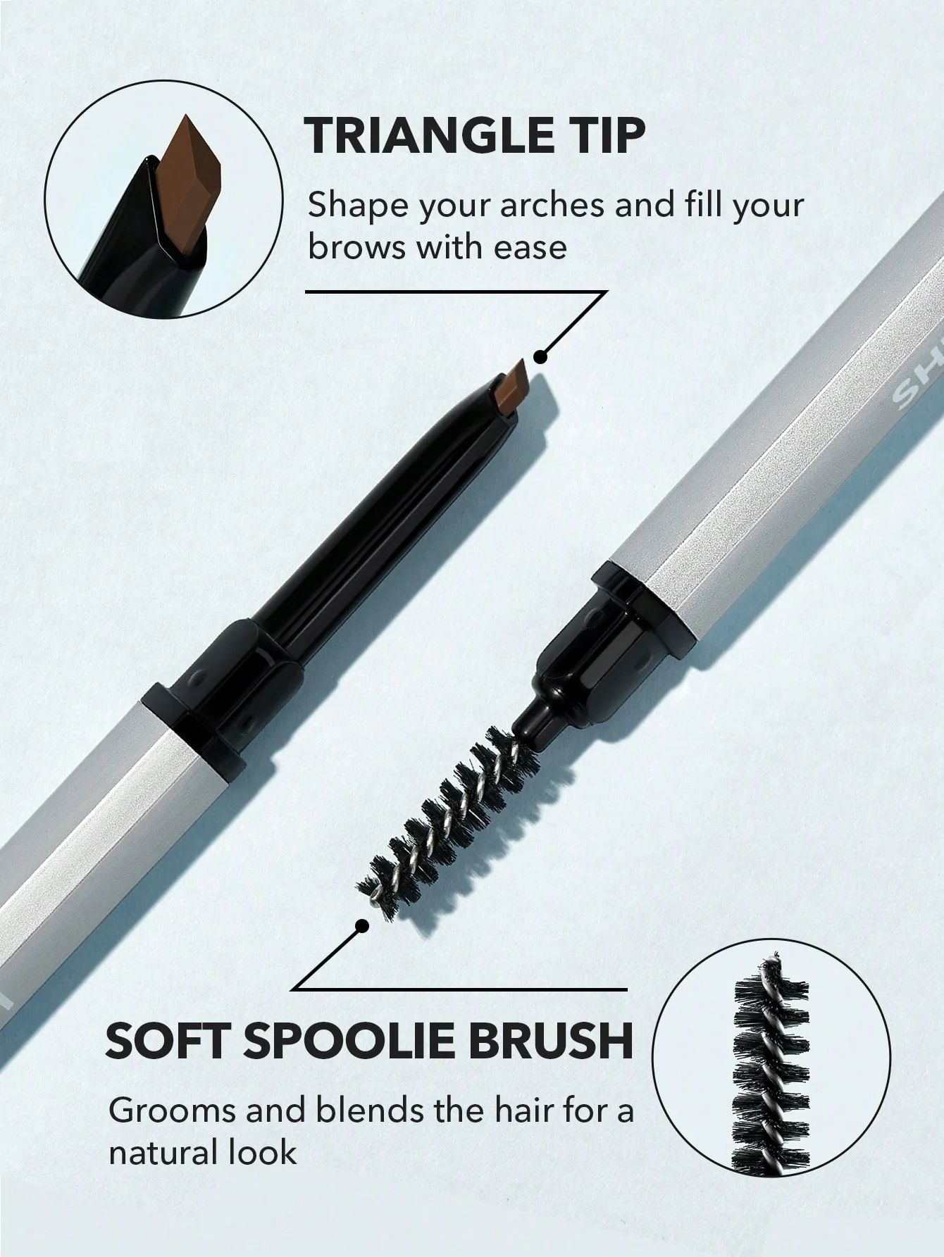 SHEGLAM Dual-Ended Fine Eyebrow Pencil - Coffee_4