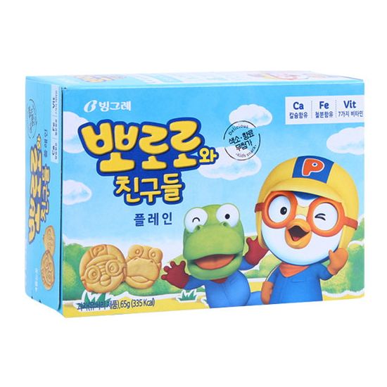 BINGGRAE PORORO SNACK PLAIN 65G_0