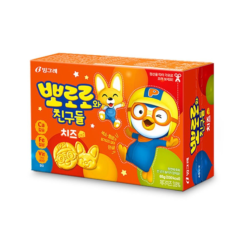 BINGGRAE PORORO SNACK CHEESE 65G_0