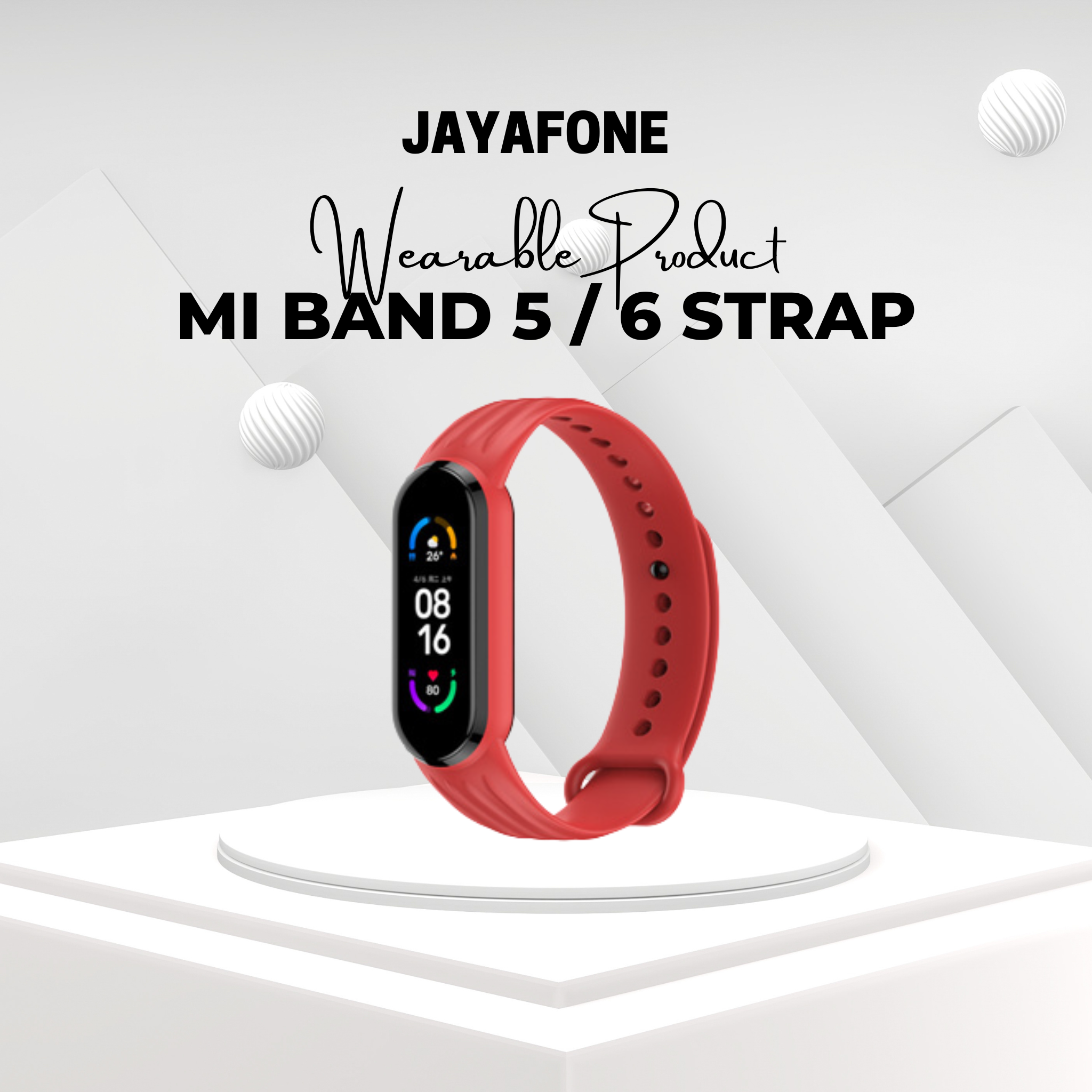 MI Band 5 6 Strap Silicone_0