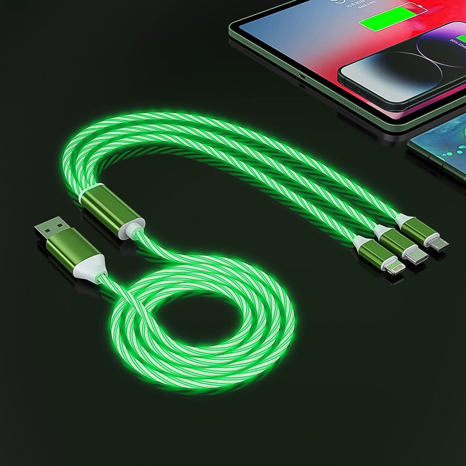 3 in 1 Charging Cable Light Up Fast Charger Multi Charging Cable _3