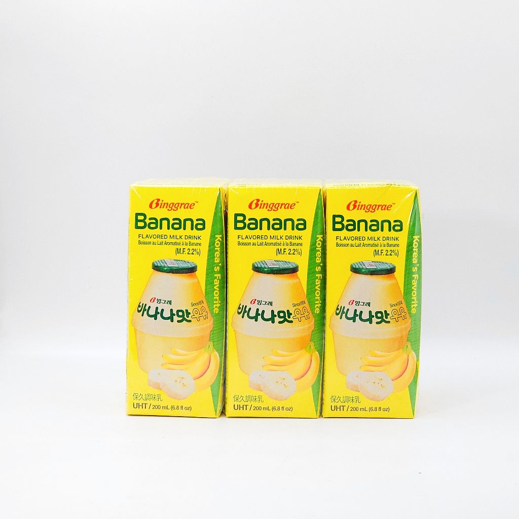 BINGGRAE BANANA MILK 200ML X 6PACKS_0