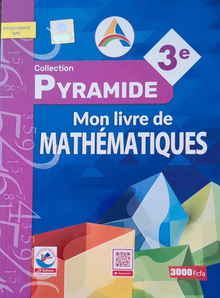 Mon Livre de Mathematique / Collection Pyramide - 3ieme (JD Editions)_0