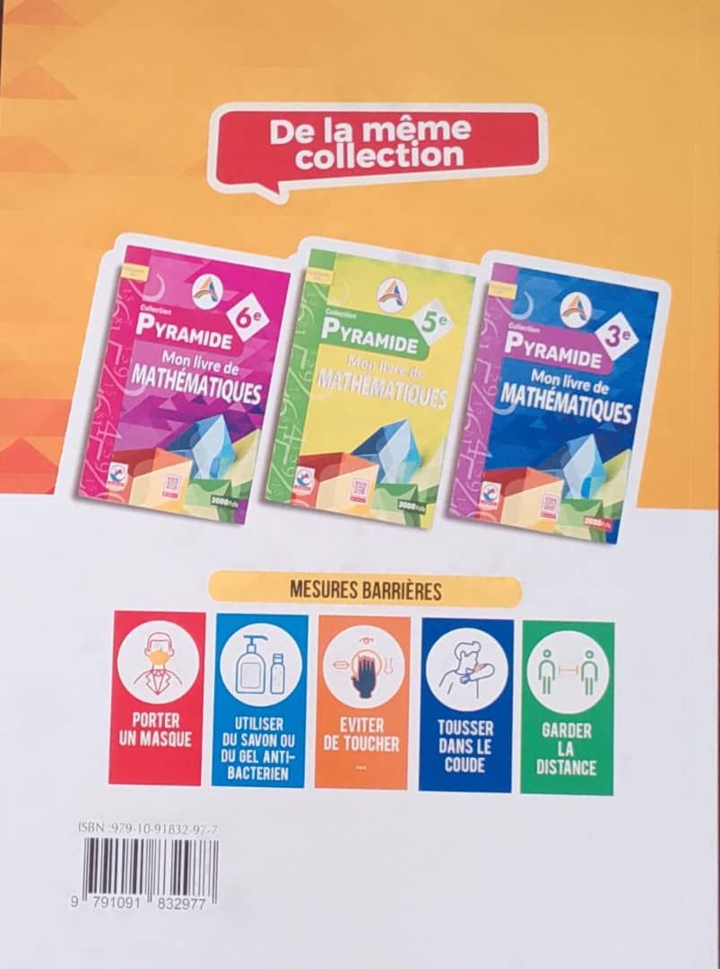 Mon Livre de Mathematique / Collection Pyramide - 4ieme (JD Editions)_1