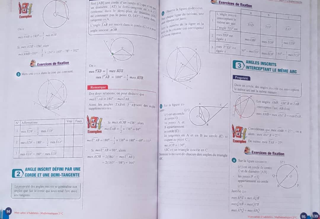 Mathematique / Cahier d’habileté - 2nd C (JD Editions)_2