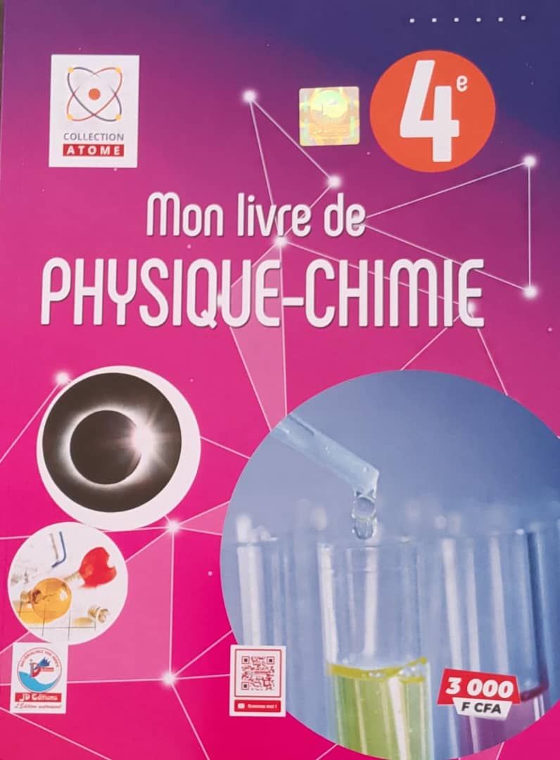 Mon Livre de Physique-Chimie - 4ieme (JD Editions)_0
