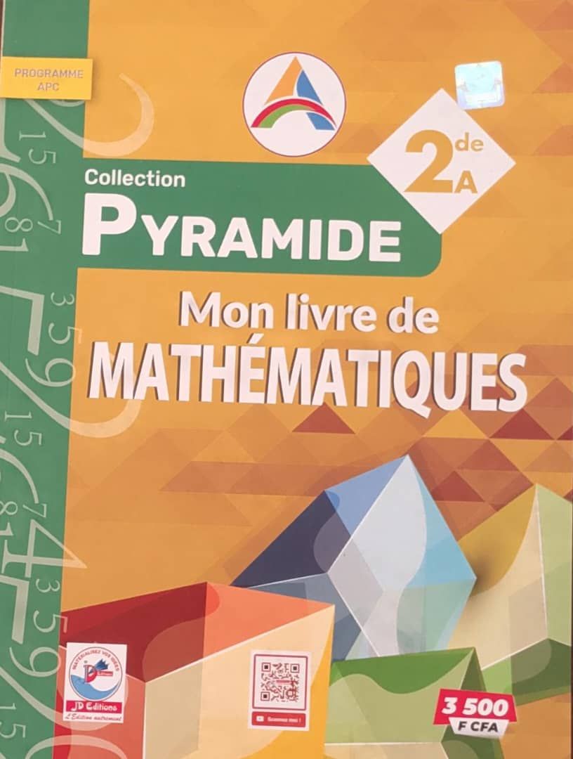 Mon Livre de Mathematique / Collection Pyramide - 2nd A (JD Editions)_0