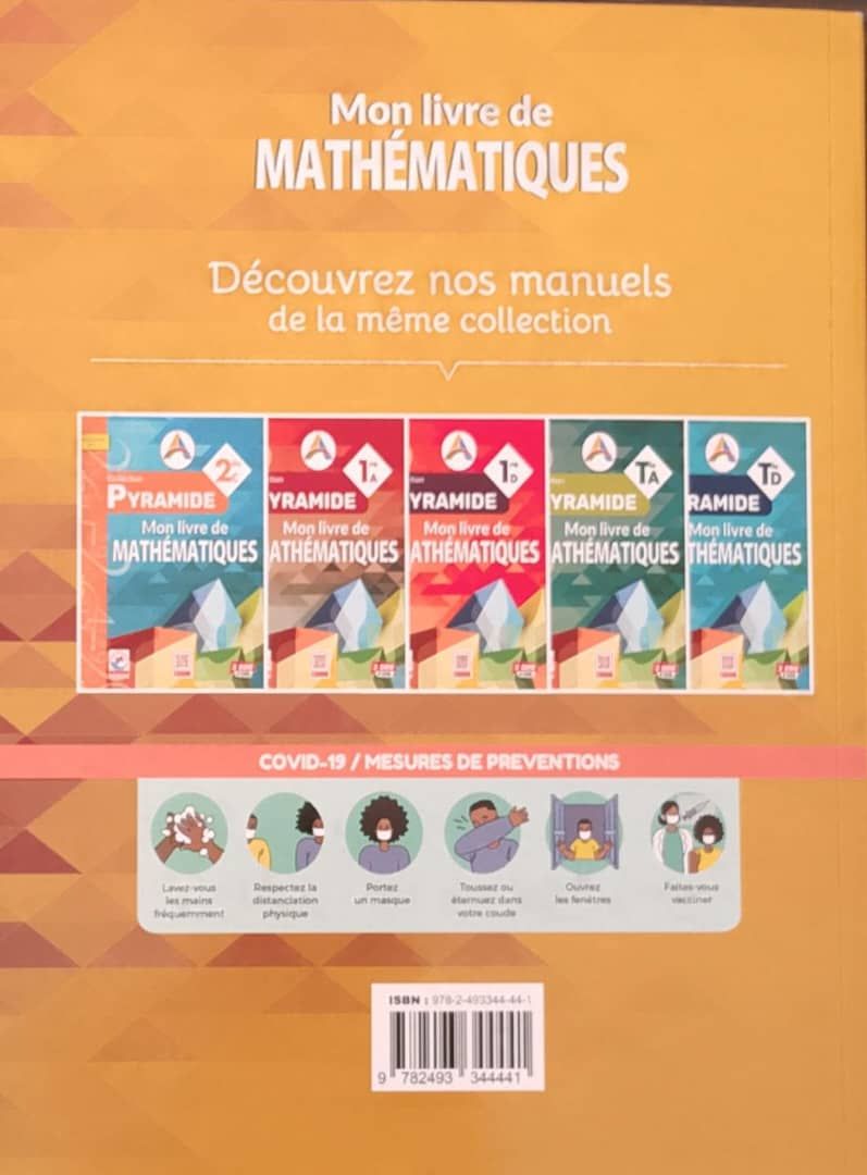 Mon Livre de Mathematique / Collection Pyramide - 2nd A (JD Editions)_1