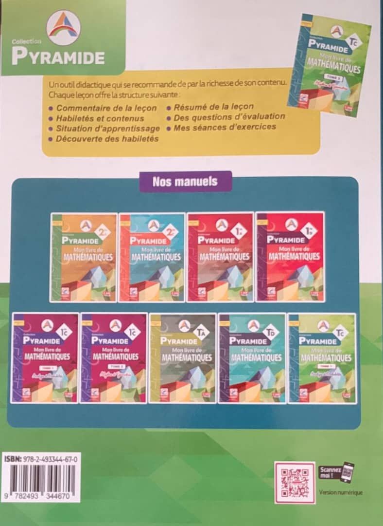 Mon Livre de Mathematique / Collection Pyramide - Tle C (JD Editions)_1