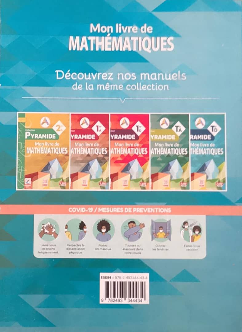 Mon Livre de Mathematique / Collection Pyramide - 2nd C (JD Editions)_1