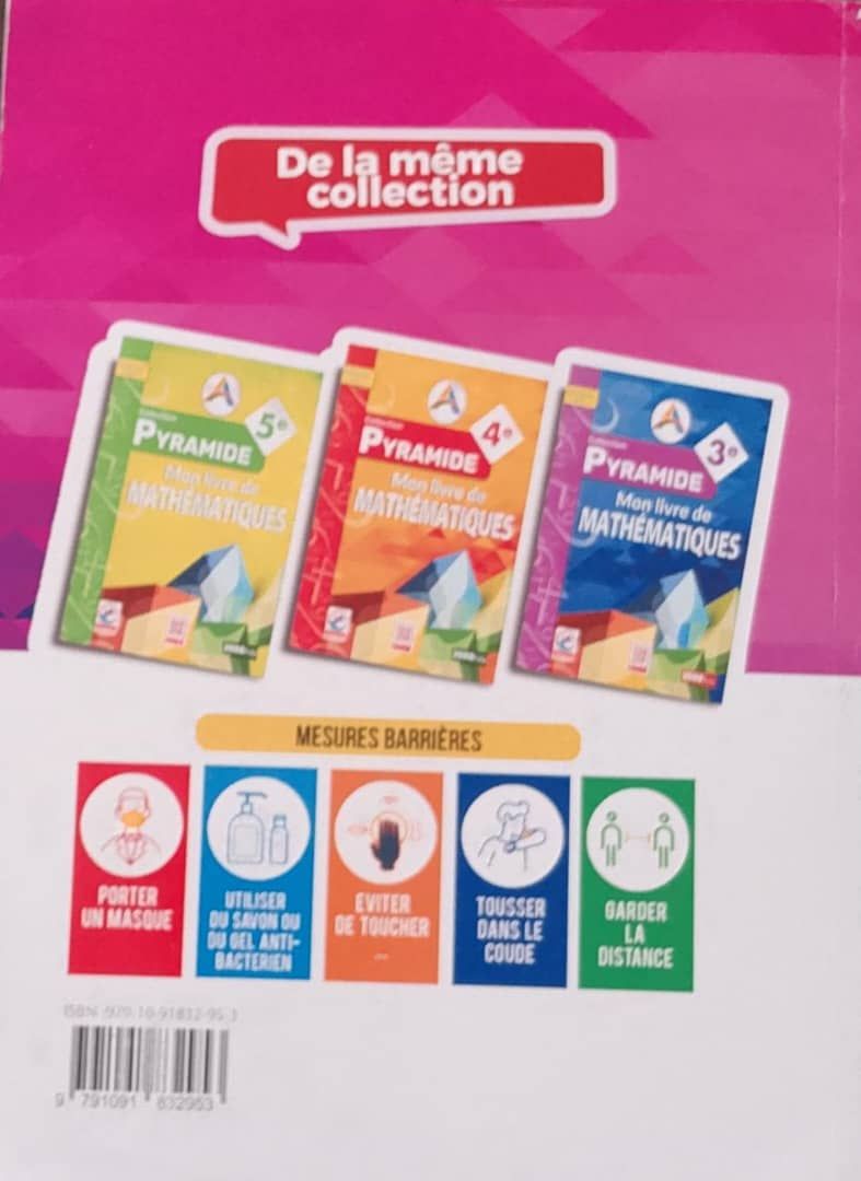 Mon Livre de Mathematique / Collection Pyramide - 6ieme (JD Editions)_1