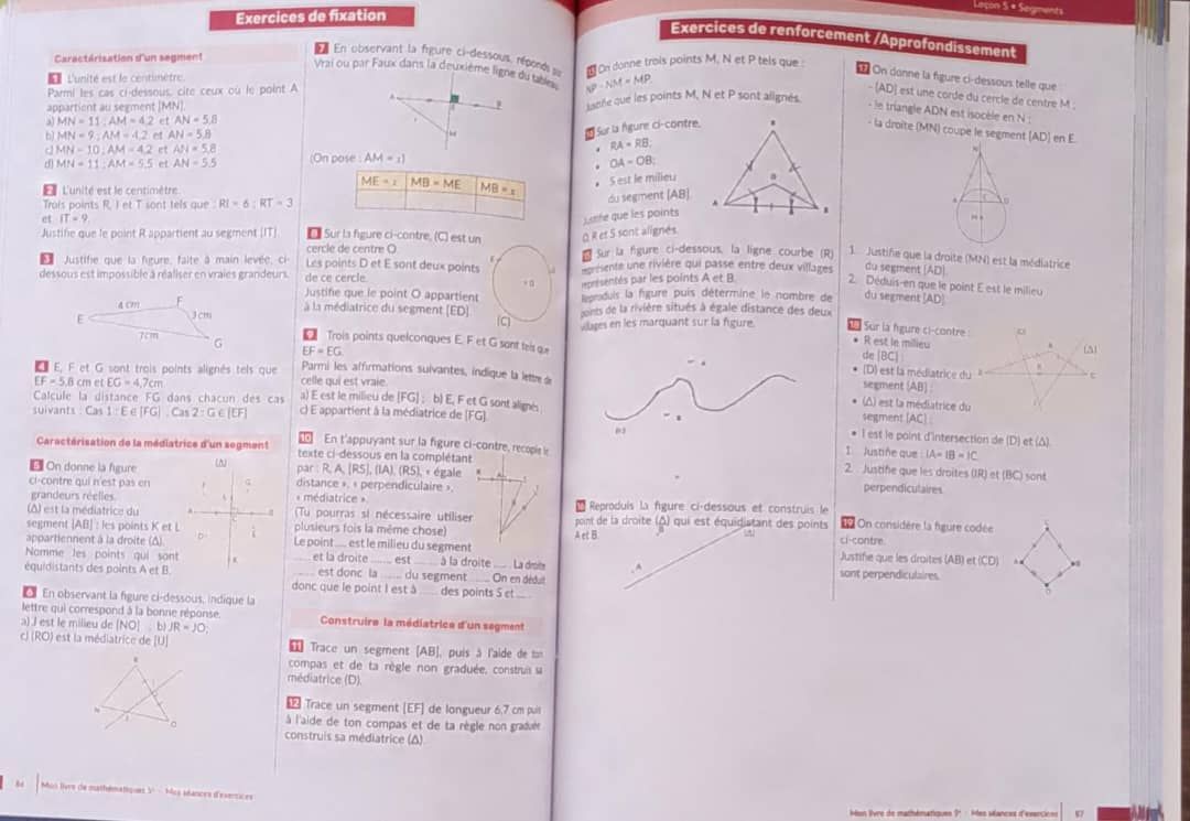 Mon Livre de Mathematique / Collection Pyramide - 5ieme (JD Editions)_2