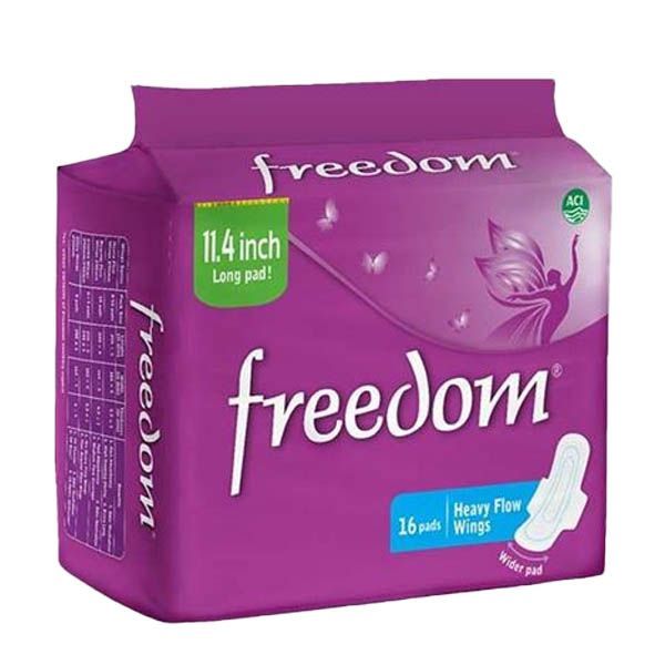 Pads Freedom (Large) Heavy Flow Wings Sanitary Napkin (16 Pads)_0