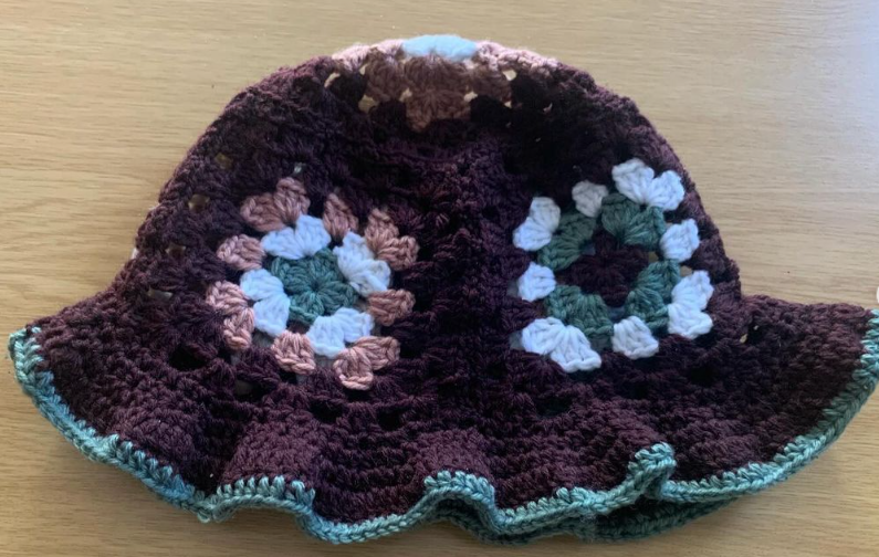 Granny square bucket hat_0