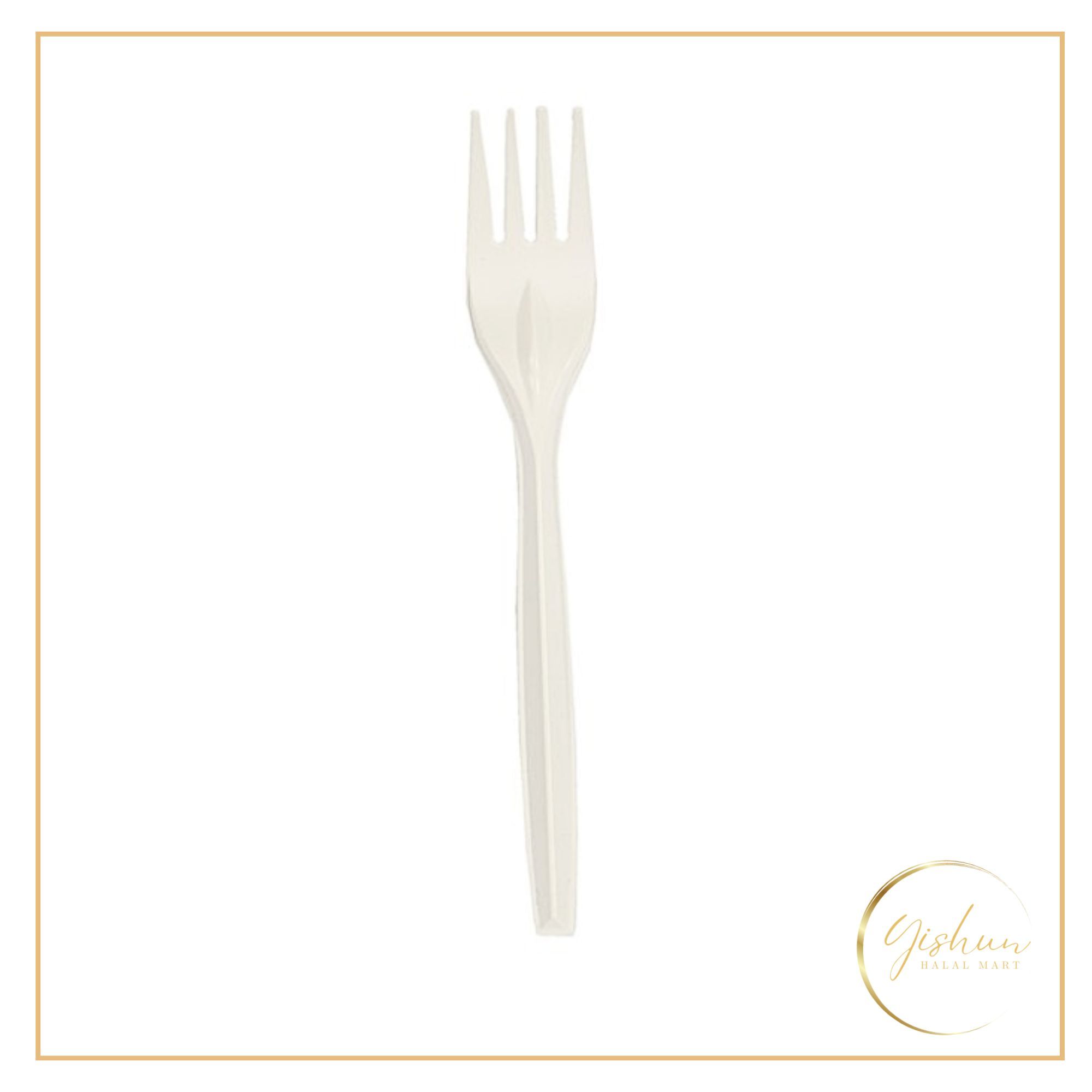 Eco-friendly 17cm Biodegradable Plastic Forks | 50pc_0