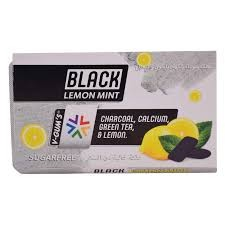 V-Gum s Black Chewing Gums with Charcoal  Calcium & Green Tea Lemon & Mint Flavor - sugar free_0