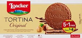 Loacker Tortina Original Milk Chocolate Coated Wafers Filled with Hazelnut Cream (5+1 Free)_0