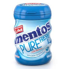 Mentos Pure Fresh Chewing Gum Fresh Mint with Green Tea Extract - sugar free_0