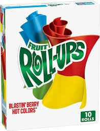 Betty Crocker Fruit Roll-Ups Blastin  Berry Hot Colors - gluten free  artificial flavors free_0