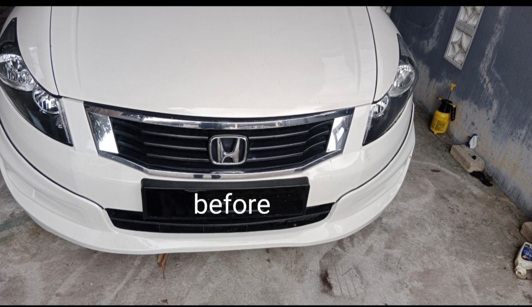 honda accord tao grill front middle chrom net trim_2