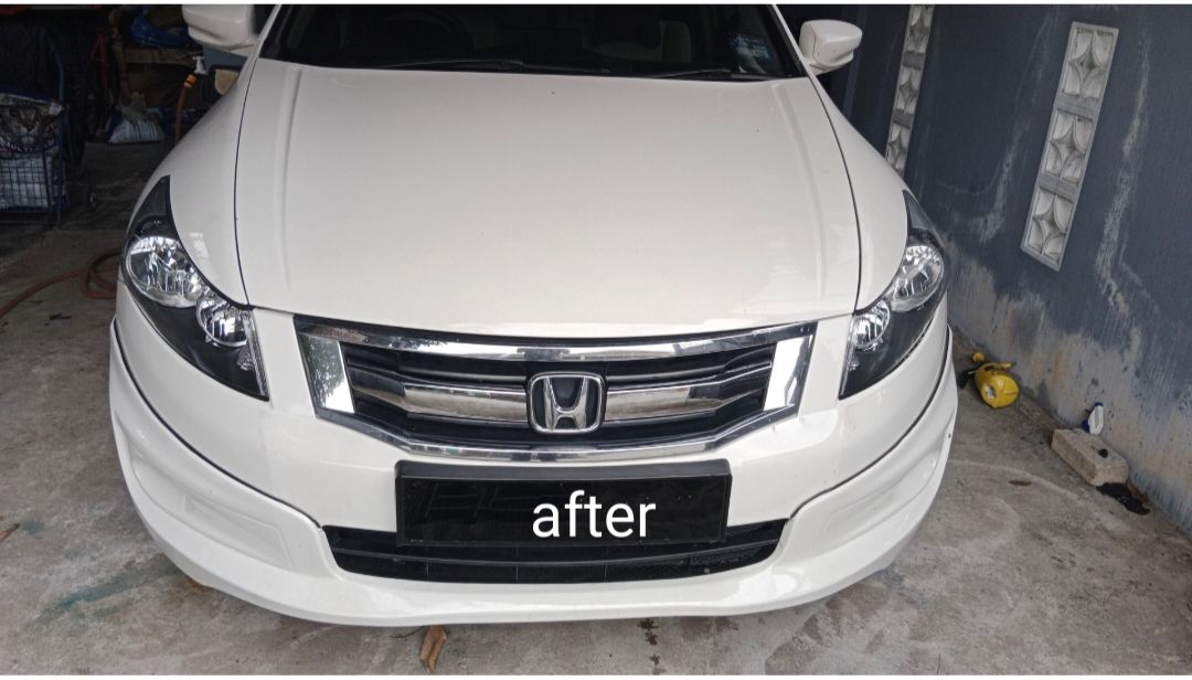 honda accord tao grill front middle chrom net trim_1